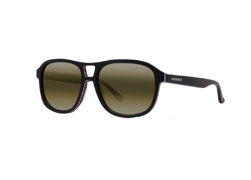 OCCHIALI DA SOLE VUARNET VU40016I (05Q) in acetato nero con lenti Skilynx