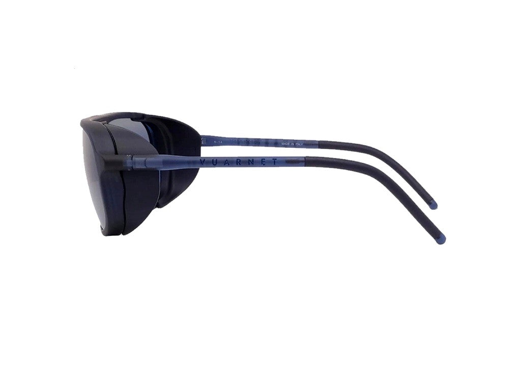 VUARNET VU40022U Sonnenbrille (91X) aus blauem Metall mit blauen Polarlynx-Gläsern